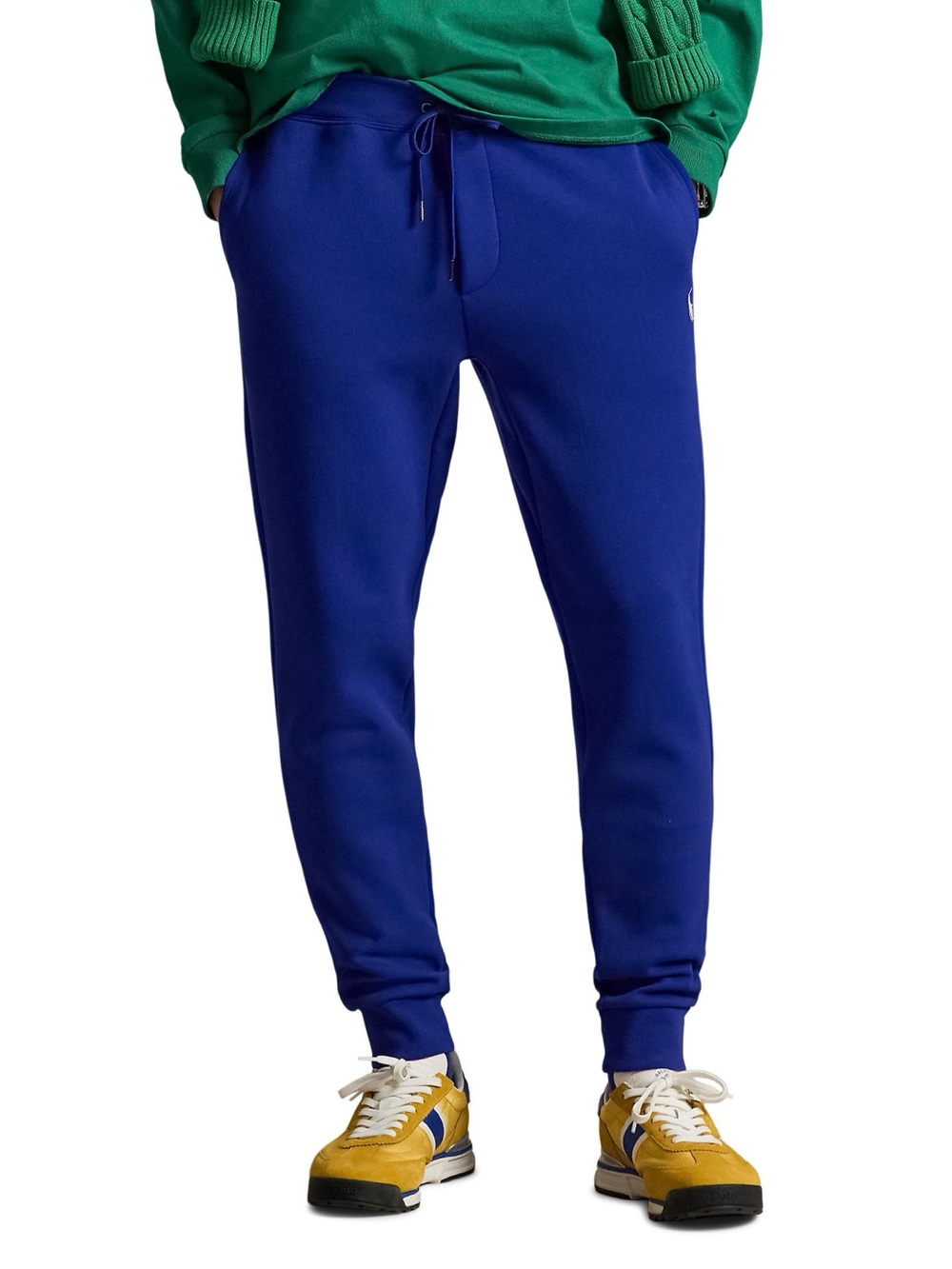 Ralph Lauren Men's Royal Blue Drawstring Logo Embroidered Jogger Sweatpants L